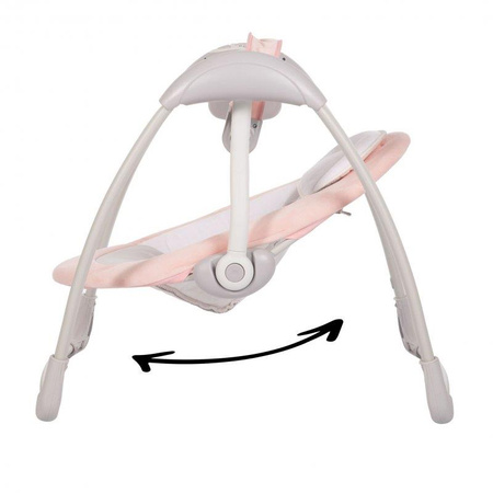 Bo Jungle Huśtawka bujaczek Swing Dolphy pink grey