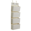 3 Sprouts Organizer Wiszący Na Drzwi Gingham Beige