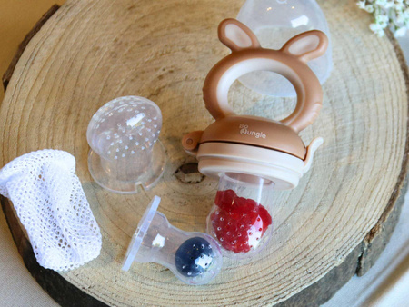 Bo Jungle Smoczek do owoców 4w1 silikonowy podajnik Foxy