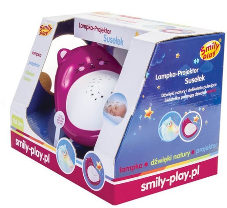 Lampka Projektor Susełek  Różowy