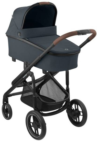 Maxi-Cosi Plaza + Wózek Głęboko-Spacerowy 2w1 Essential Graphite 