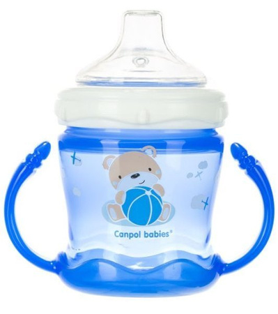 Canpol Kubek Niekapek - Sweet Fun - 180 Ml Niebieski 57/300_blu