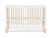 Kinderkraft Lunky XL Łóżeczko Drewniane Barierka White