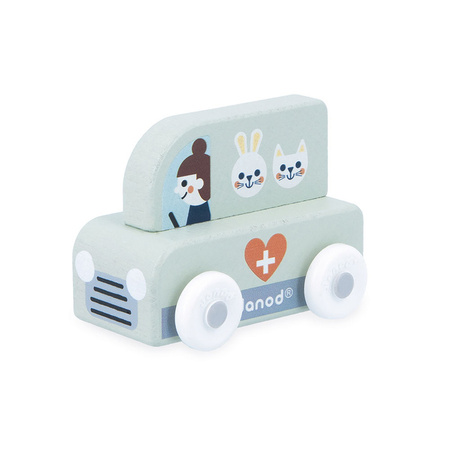 Janod Pojazd Samochód weterynarza Góry Cross Roads 12m+