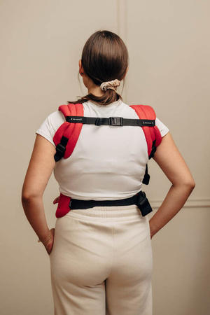 LennyLamb Moje Pierwsze Nosidełko LennyLight, Splot Jodełkowy, 100% Bawełna, Rozmiar Standard - Mała Jodełka Sedona