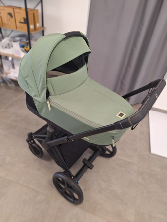 Cybex E-Priam 4.0 Wózek Głęboki Leaf Green Rama Matt Black