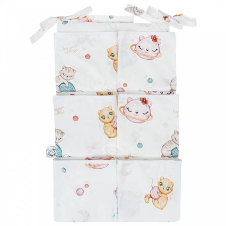 Bonjour Cherie Organizer na Łóżeczko 65x40 cm Kotki