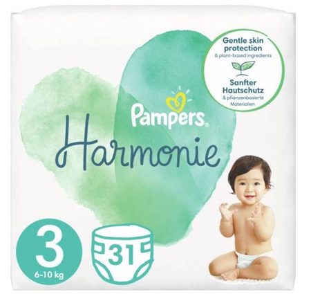 Pampers Pure Harmonie  Pieluchy r.3 31szt. rozmiar 3 6-10 kg 31szt