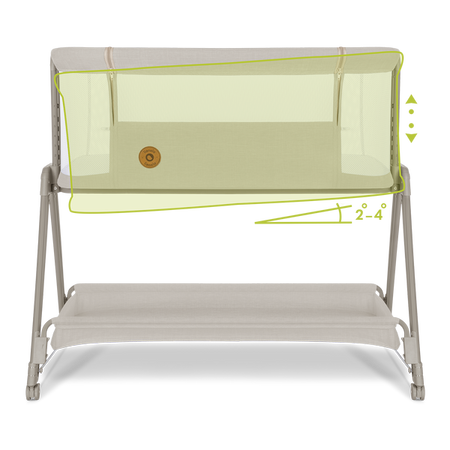 Lionelo Luna Łóżeczko Dostawne Beige Sand 