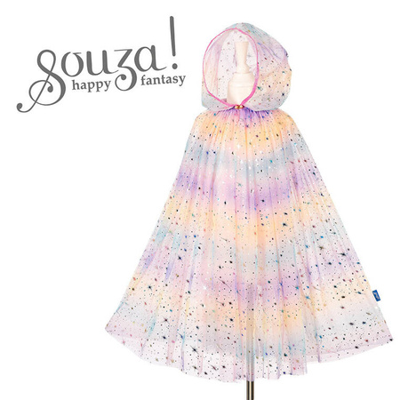 Souza! Kostium tęczowa peleryna z kapturem wróżka Julyanne 5-7 lat