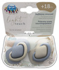 Canpol Babies Smoczek Silikonowy Symetryczny Pure Color  18m+ 2szt. 22/657_blu Blue