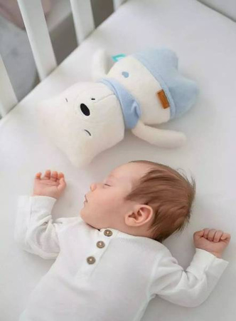 Szumisie Szumiący Miś Simon Niebieski z Aplikacją i Czujnikiem Snu