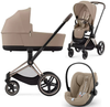 Cybex Priam 4.0 Wózek Głęboko-Spacerowy + Cybex Cloud G I - Size Fotelik Samochodowy