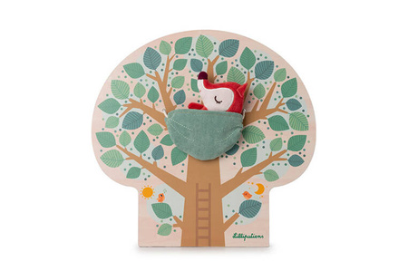 Lilliputiens Drewniana tablica magnetyczna "Mój dzień" Lisiczka Alice 2 lata +