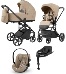 Carrello Alfa CRL-6522 Wózek Głęboko-Spacerowy 2w1 + Cybex Cloud G I - Size Fotelik Samochodowy + Baza G