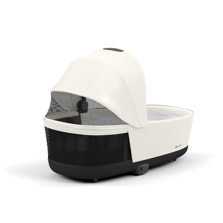 Cybex Priam 4.0 Wózek Głęboki Off White + Cybex Aton B2 i-Size Fotelik Samochodowy 0-13kg + Baza One Volcano Black