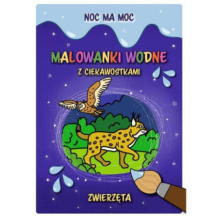 Trefl Malowanka Wodna A4 Noc ma Moc Zwierzęta