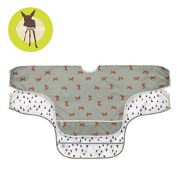 Lassig Zestaw śliniaków z długim rękawem 6m+ Little Forest Lisek