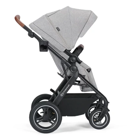 Kinderkraft B-Tour Mink Pro Wózek Głęboko-Spacerowy + Fotelik 0-13 kg Zestaw 3w1 Light Grey