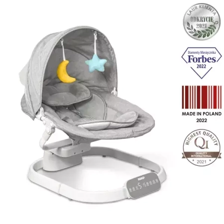 Neno Nube Elektroniczny Leżaczek Bujaczek Szary