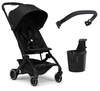 Joolz Aer+ Wózek Spacerowy + Pałąk + Uchwyt Na Kubek Refined Black