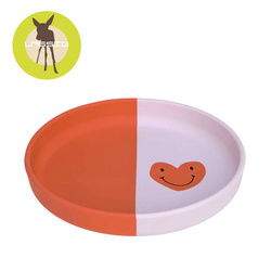 Lassig Talerzyk silikonowy dla dzieci Happy Rascals Heart lavender