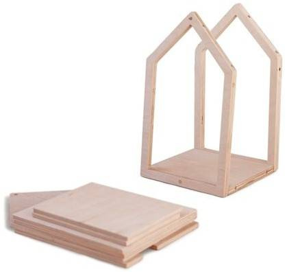 Babai Drewniana Zabawka Domek Dla Lalek z Magnes Rozmiar L Naturalny 