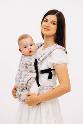 LennyLamb Nosidełko LennyLight Z Tkaniny Żakardowej 61% Bawełna, 39% Wiskoza Bambusowa, Rozmiar Standard - Eagle Rocks - Peak