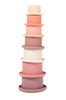 Bo Jungle Silikonowa wieża z kubków Lovely Pink