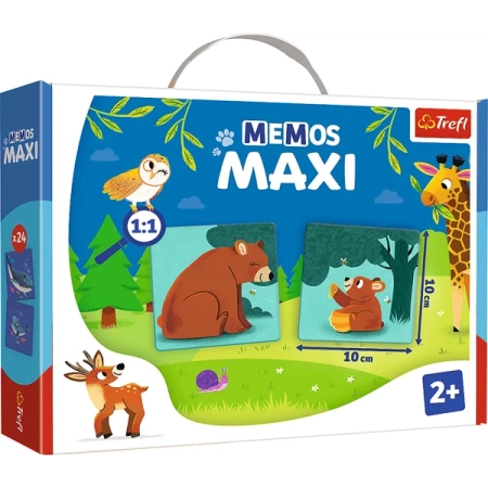 Trefl Gra Memos Maxi - Zwierzęta i Ich Dzieci