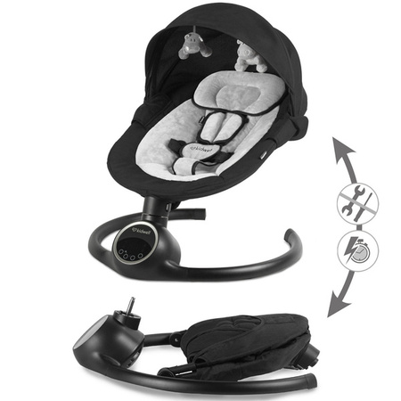 Kidwell Reve Leżaczek Elektryczny 2w1 Black Silver