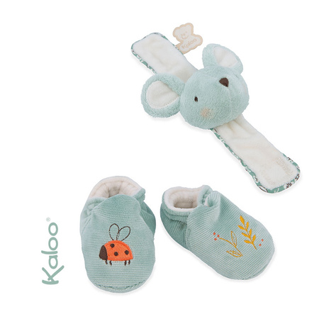 Kaloo Zestaw Prezentowy 2 w 1 Myszka Petites Chansons Niebieski