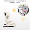 Caretero Breezy Fix - fotelik samochodowy 100-150 cm 2w1 z funkcją boostera | Beige