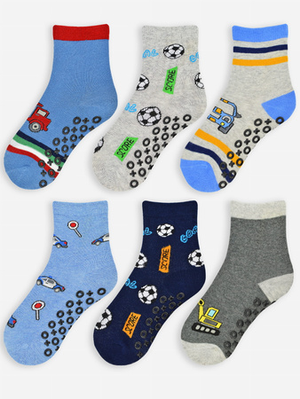 Noviti Skarpety Bawełniane z ABS Chłopięce Rozmiar 31-34 Mix