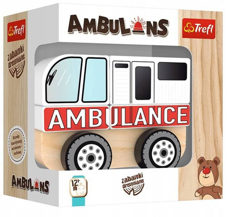 Trefl Zabawka drewniana - Ambulans
