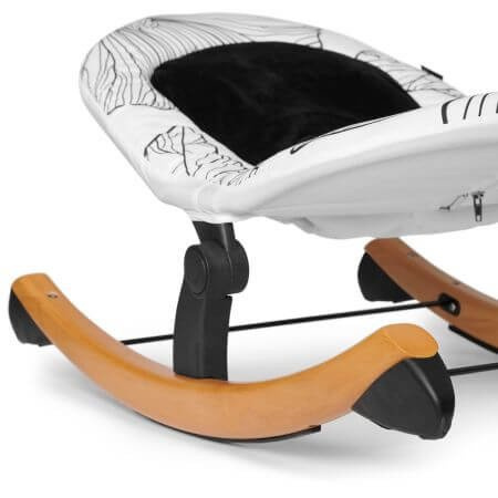 [OUTLET] Kinderkraft Finio Leżaczek/Bujaczek White Oiled