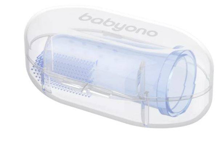 Babyono Szczoteczka do Zębów dla Niemowląt na Palec 723/02 Niebieska