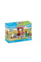 PLAYMOBILE Weterynarz z Osiołkami 71471