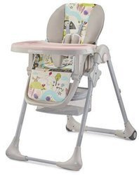 Kinderkraft Tastee Krzesełko Do Karmienia Beżowe || Pink Leaf