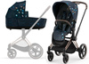 Cybex Priam 4.0 Wózek Głęboko-Spacerowy + Fotelik Samochodowy Cloud T 0-13kg + Baza T Jewels of Nature