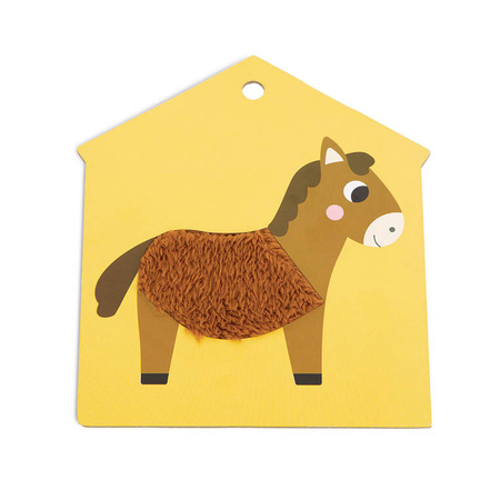 Janod Karty sensoryczne Farma 7 elementów 12 m+