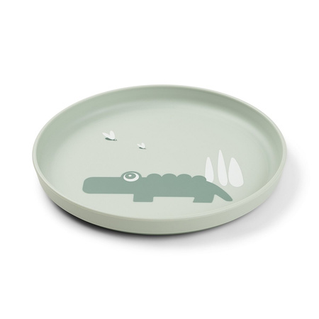 Done by Deer Foodie Talerzyk Dla Dziecka Croco Green