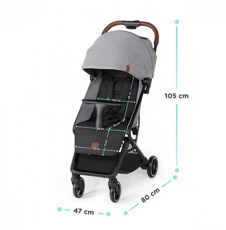 Kinderkraft Nubi Wózek Spacerowy  Grey