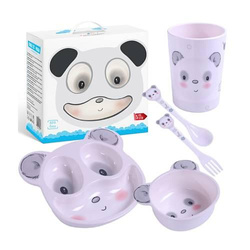 Bocioland Zestaw Naczyń 5 Elementów Panda