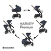 Easywalker Harvey 2  Premium Wózek Spacerowy  Sapphire Blue  (zawiera stelaż, siedzisko z budką, pałąk, folię przeciwdesz. i adapter wysokości) Sapphire Blue