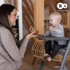 Kinderkraft Livy Krzesełko Do Karmienia + Calmee Bujaczek Różowy Aster Pink