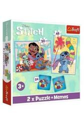 Trefl Puzzle 24+30+48 el Wesoły dzień Lilo&Stitch