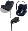 Cybex Sirona G I-Size Fotelik 0-20kg Plus Ocean Blue + Cybex Cloud G I - Size Fotelik Ocean Blue Plus 0-13kg + Cybex Baza G Black	