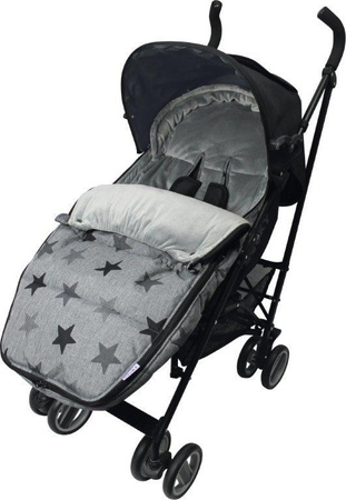 Dooky Śpiworek do wózka 6-36m Grey Stars