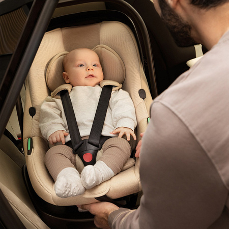 Kinderkraft Zestaw 3w1 Endura Safe Modular System Fotelik Samochodowy 0-36 kg Beżowy
